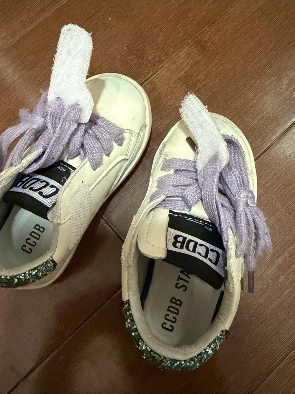 Designer inspired kids star sneaker